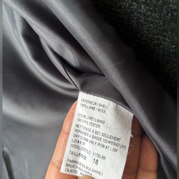 Tribal  | vintage herringbone wool blazer | size 16 - Picture 6 of 7